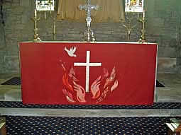 Picture, Altar Frontal, Red